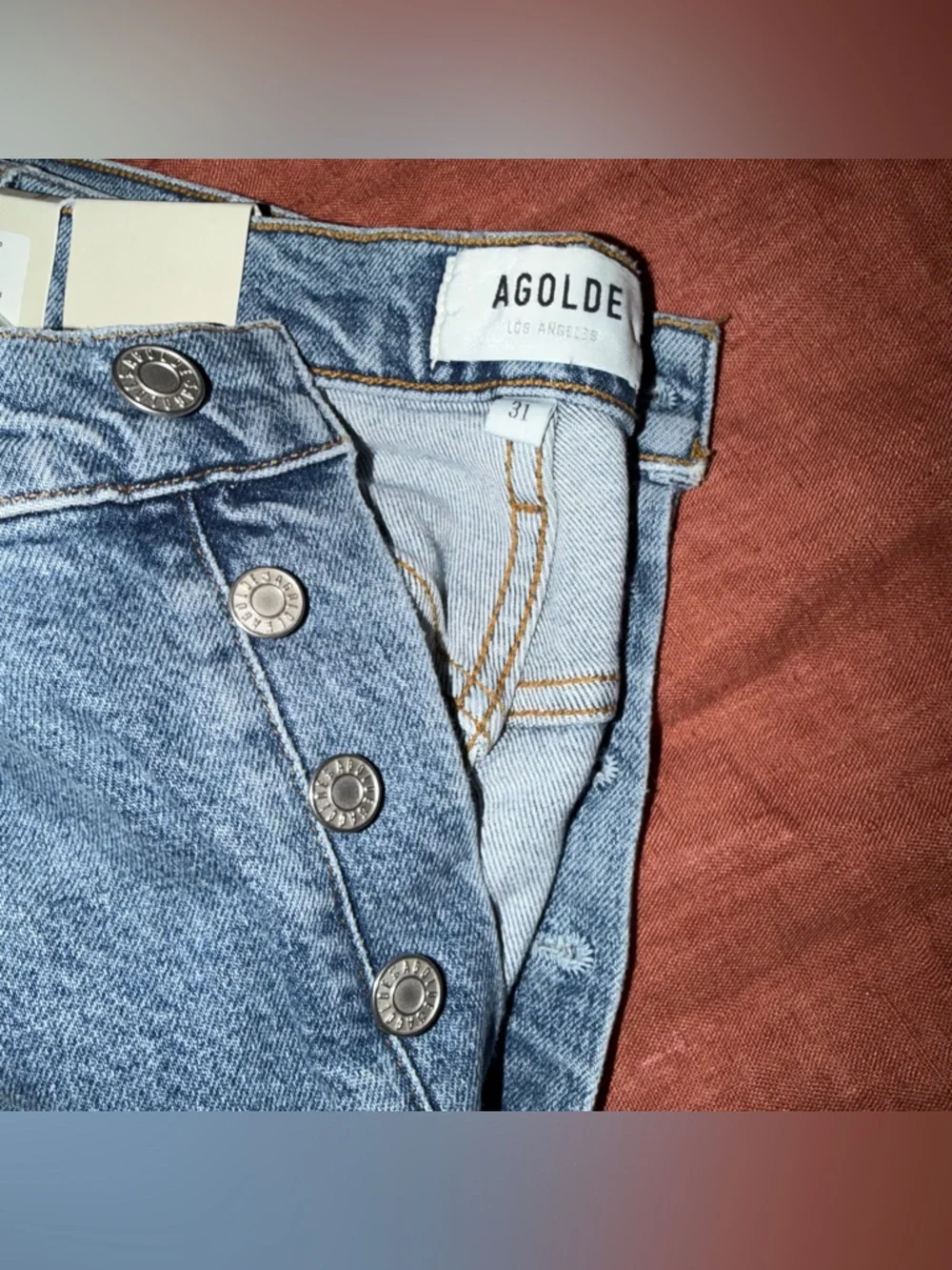 Agolde | Riley High Rise Straight Crop - Picture 3 of 6